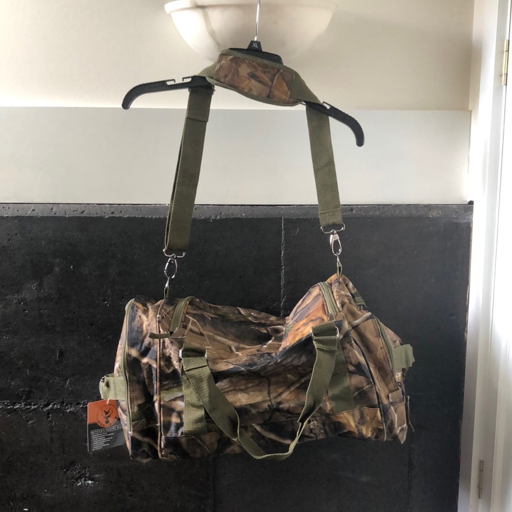 Camo Bird and Buck Duffel Bag